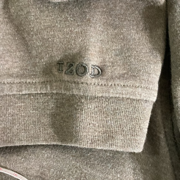 Izod Men Long Sleeve Collar Two Button Placket Shirt Size XL - Picture 7 of 9